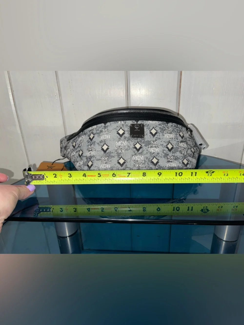 MCM Fursten Belt Bag In Denim Visetos NWT full inclusion - Picture 15 of 16